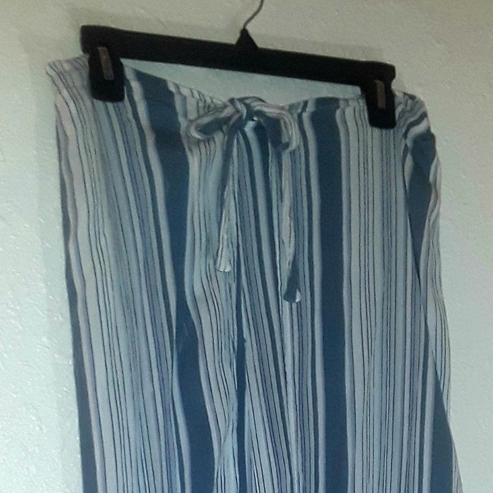 Lightweight cotton palazzo pants